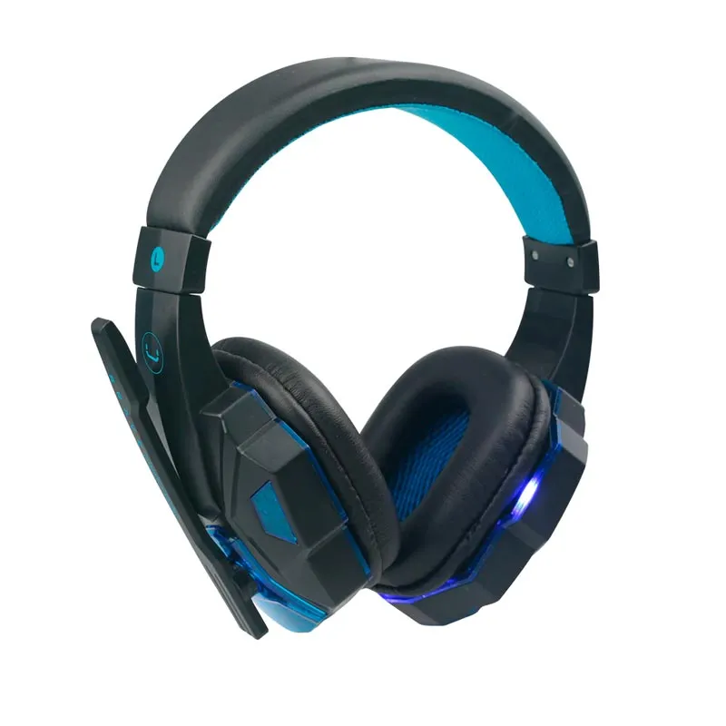 Audífonos Tipo Headset Unno Tekno HS7230BL USB Brave con Micrófono Negro-Azul