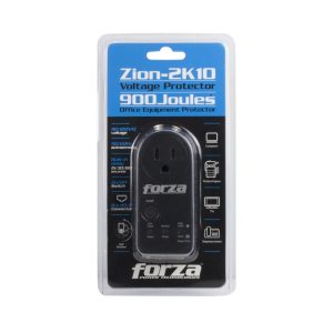Zion Pack | Protector de voltaje 900J/1800W, 1 sld, giro de 350°, tempor-120V