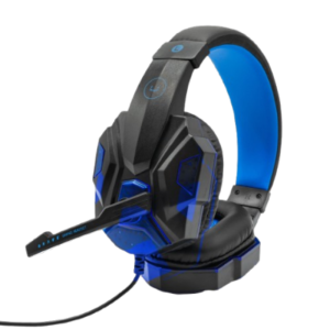 Audífonos Tipo Headset Unno Tekno HS7230BL USB Brave con Micrófono Negro-Azul