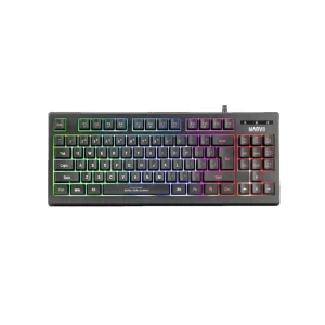 Teclado Marvo Gaming Usb Negro Rainbow K607Sp Membrana Tkl Anti-Ghosting