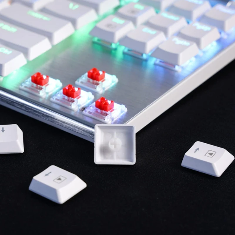 Teclado Redragon Gaming Horus Inalambrico Blanco RGB Tkl Switch Rojo K621W Mecanico