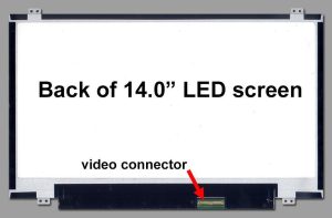 Pantallas 14.0 pulgadas de 40 pines LED SLIM WXGA con brackets superior e inferior
