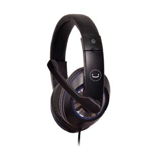 Audífonos Tipo Headset Unno Tekno 3.5mm HS7212BL Ace12 con Micrófono Negro