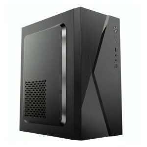 Case KME CM04Q1RA003C NOVA Media Torre Micro ATX Negro + Fuente de Poder 600W