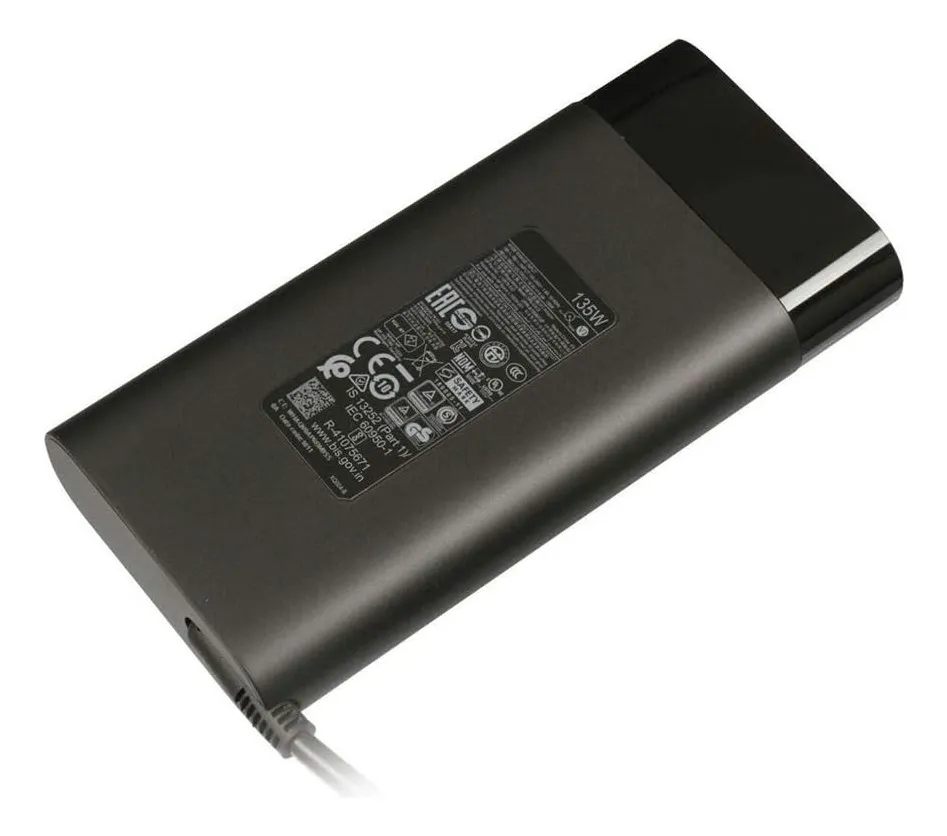 Cargador HP 135W original Color Negro 110/220V 19.5 V x 6.9AM punta azul