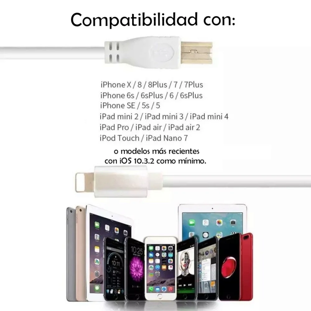 USB B MIDI a lightning