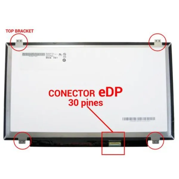 Pantallas nuevas Led 14.0 slim 30 pines eDP 1366 X 768 HD WXGA con brackets, marca BOE, NT140WHM-N31