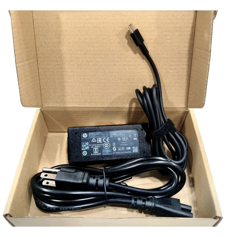 CARGADOR HP 45 WATTS TIPO C ORIGINAL 5V=3A 9V=3A 12V=3A 15V=3A