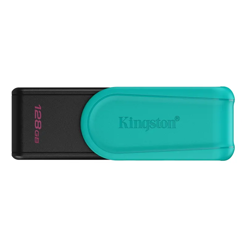 Kingston, USB DataTraveler Exodia S, 128GB, USB-A 3.2, Negro/Turquesa, DTXS/128GB