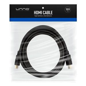 Cable HDMI Unno Tekno CB4110BK 3 Metros Macho-Macho Negro