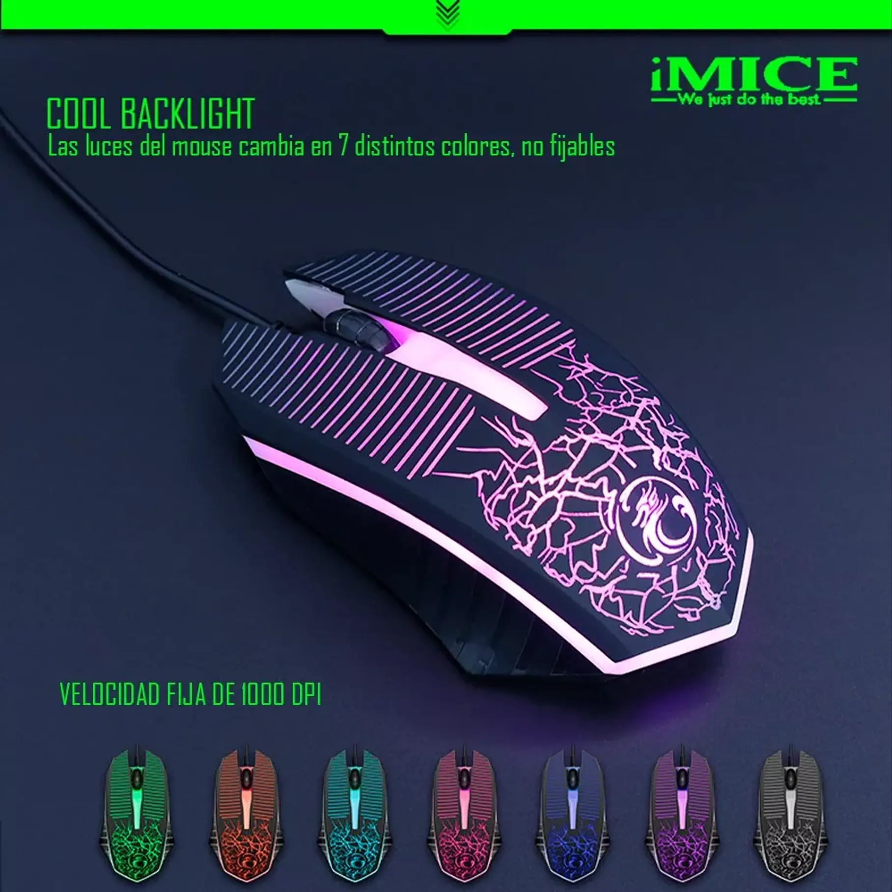 Kit Gamer Premium Imice Teclado + Mouse