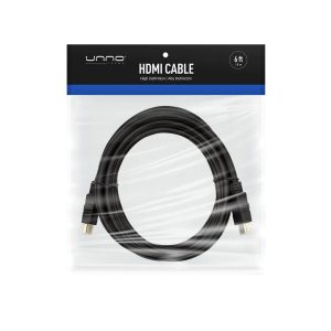 CABLE HDMI MACHO MACHO UNNO 1.8M /6FT CB4106BK