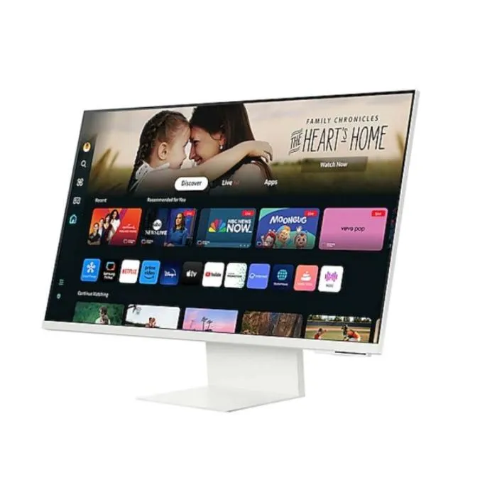 M8 M80D Monitor Inteligente WIFI con Cámara, 32″ 4K, HDMI/2 USB-A/1 USB-C – Blanco