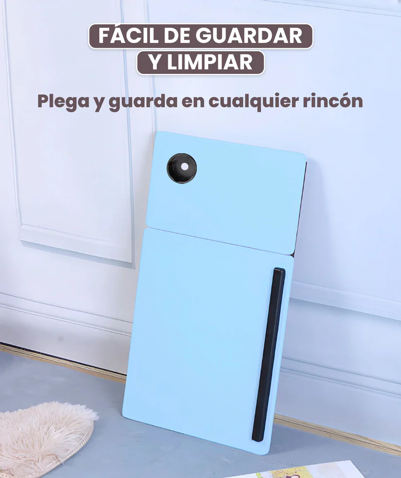 Mesa plegable portátil en madera y metal: ideal para trabajar y relajarte