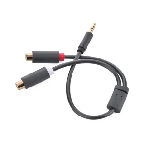Cable Audio 3.5 Macho A 2Rca Hembra 25Cm Gris Av109 Ugreen