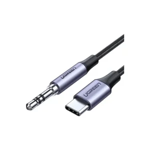 Cable Audio Usb-C A 3.5Mm 1M Aluminio Gris Oscuro Av143 Ugreen