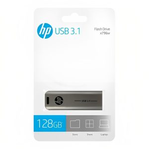 Memoria USB HP 128GB x796w 3.1 Push-Pull Gris
