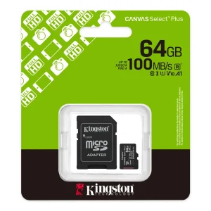 MEMORIA MICROSD KINGSTON 64GB CANVAS SELECT PLUS SDCS3/64GB