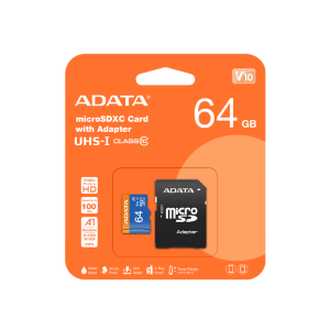 Memoria Micro Sd Adata 64 Gb Clase 10 Ausdx64guicl10a1 Ra1